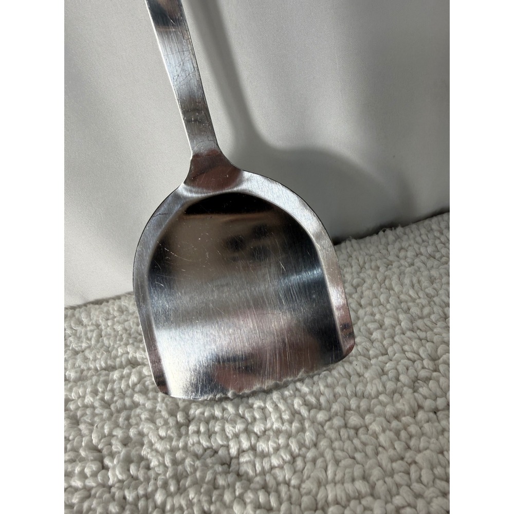 Stainless Steel Wok Spatula Silver Gold Tone Long Handle Stir Fry Shovel‎ 13.75" - Picture 7 of 8